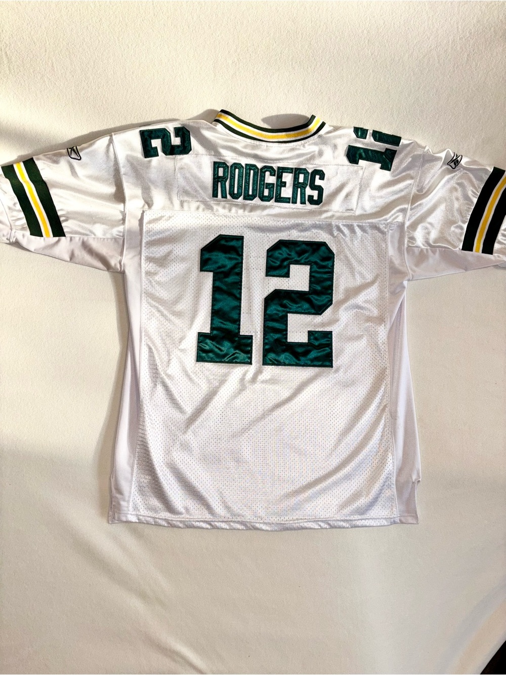 Vintage Reebok Aaron Rodgers #12 Packers NFL Jersey White XXL